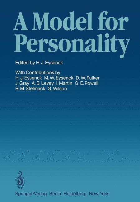 Cover: 9783642677854 | A Model for Personality | H. J. Eysenck | Taschenbuch | Paperback