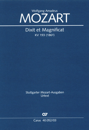 Cover: 9790007086381 | Dixit et Magnificat (Klavierauszug) | KV 193,1774 | Mozart | Buch