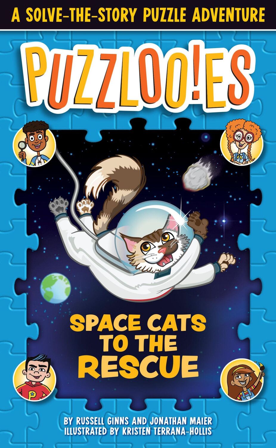 Cover: 9780525572060 | Puzzlooies! Space Cats to the Rescue: A Solve-The-Story Puzzle...