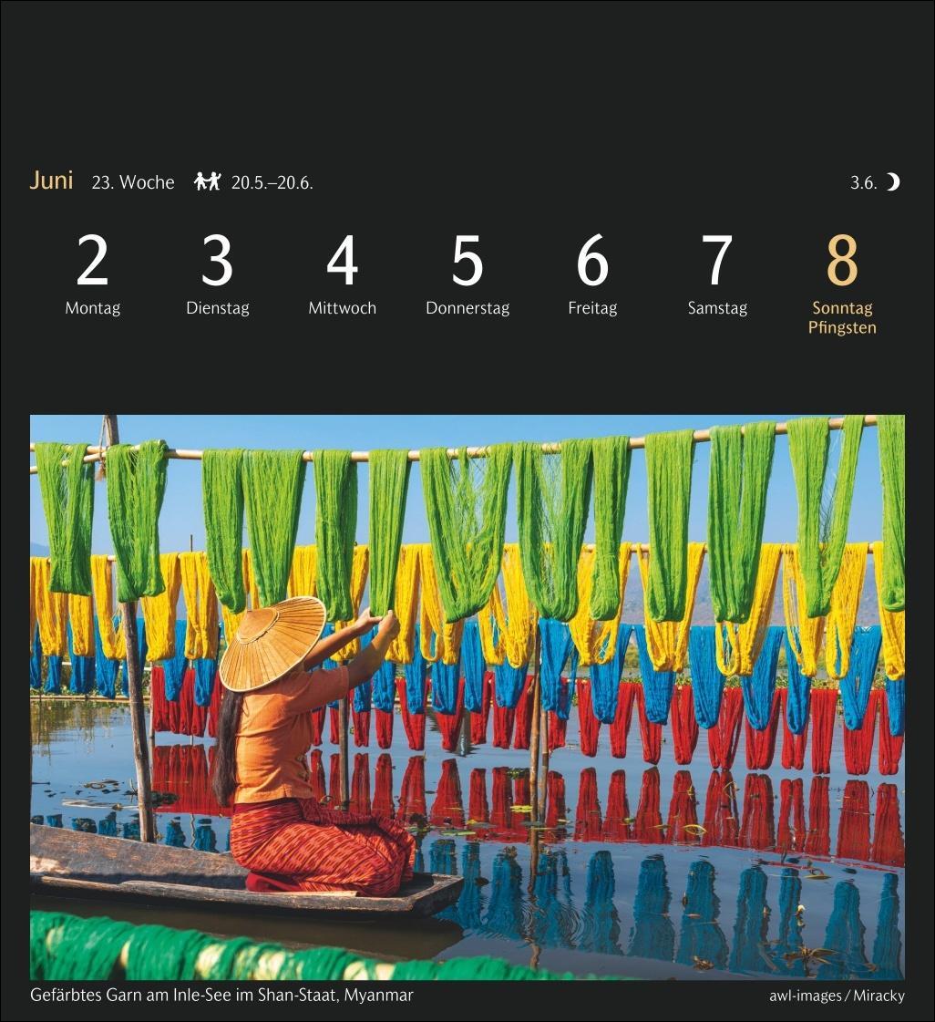 Bild: 9783840035319 | Die Welt in Farben Postkartenkalender 2025 - Kalender mit 53...