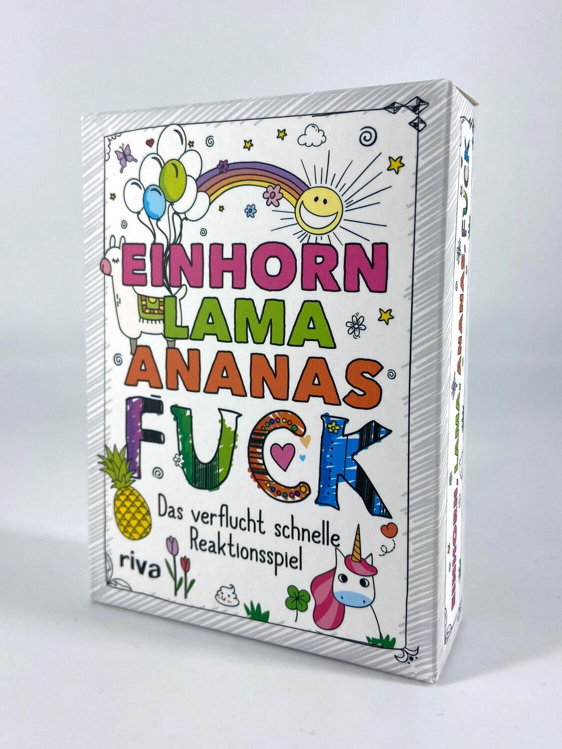 Bild: 9783742312945 | Einhorn, Lama, Ananas, FUCK | Das verflucht schnelle Reaktionsspiel