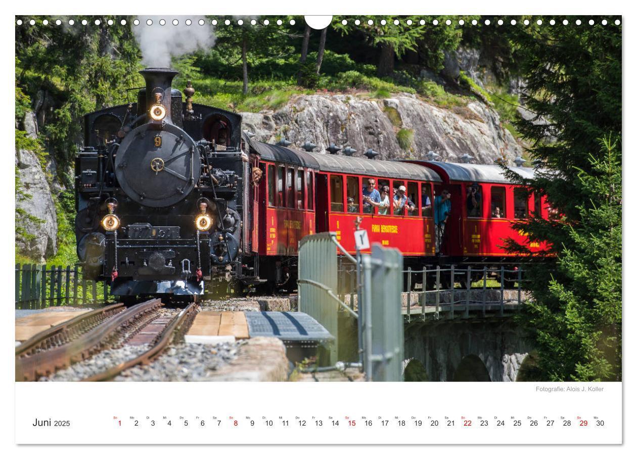 Bild: 9783435427420 | Dampfbahn Furka 2025 (Wandkalender 2025 DIN A3 quer), CALVENDO...