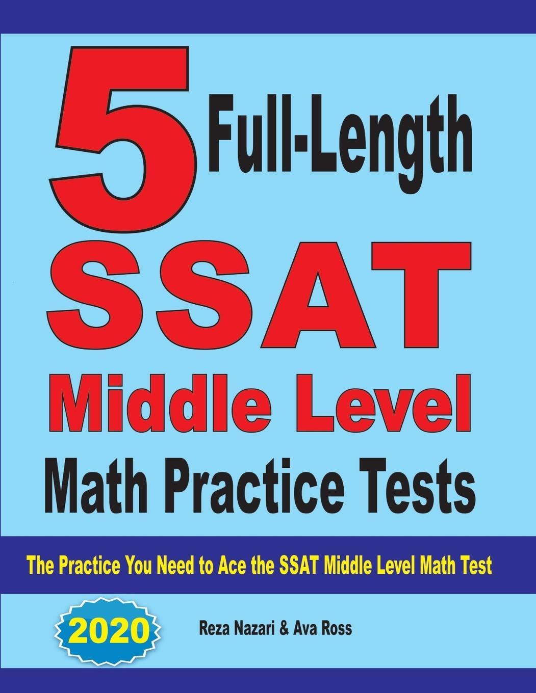 Cover: 9781646121038 | 5 Full-Length SSAT Middle Level Math Practice Tests | Nazari (u. a.)