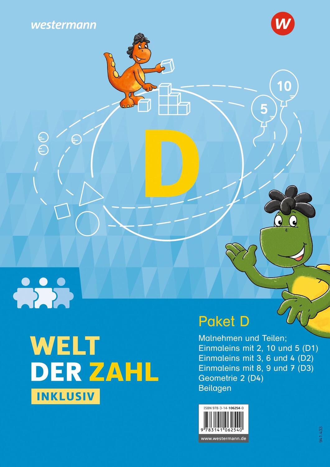 Cover: 9783141062540 | Welt der Zahl Inklusiv. Inklusionspaket D: Hefte D1 bis D4 | Deutsch