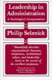 Cover: 9780520049949 | Leadership in Administration | A Sociological Interpretation | Buch