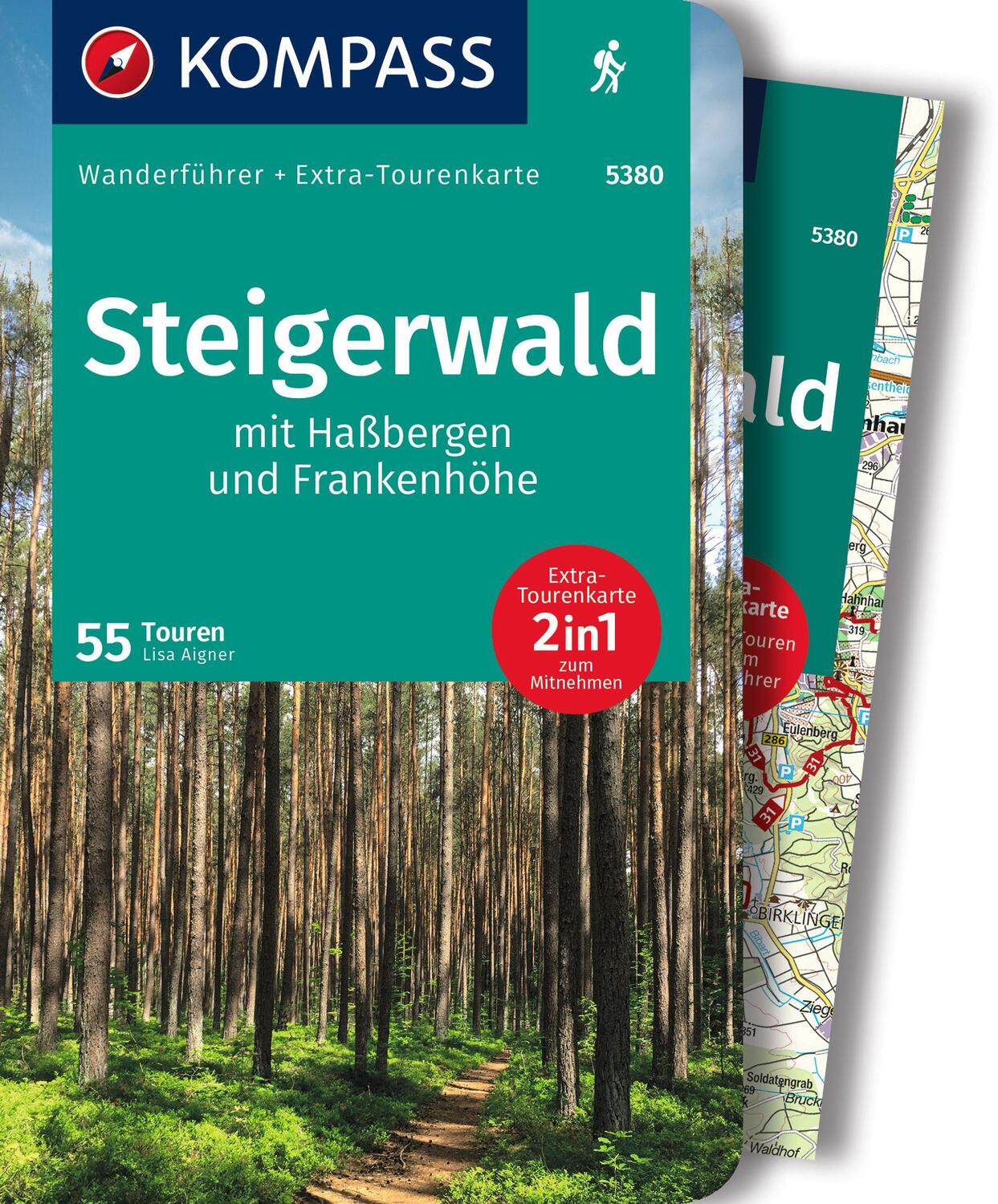 Cover: 9783991214847 | KOMPASS Wanderführer Steigerwald mit Haßbergen und Frankenhöhe, 55...