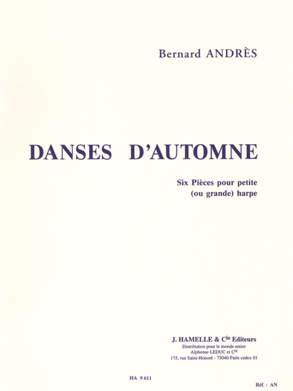 Cover: 9790230796118 | Danses D'Automne | Andres | Buch | Alphonse Leduc | EAN 9790230796118