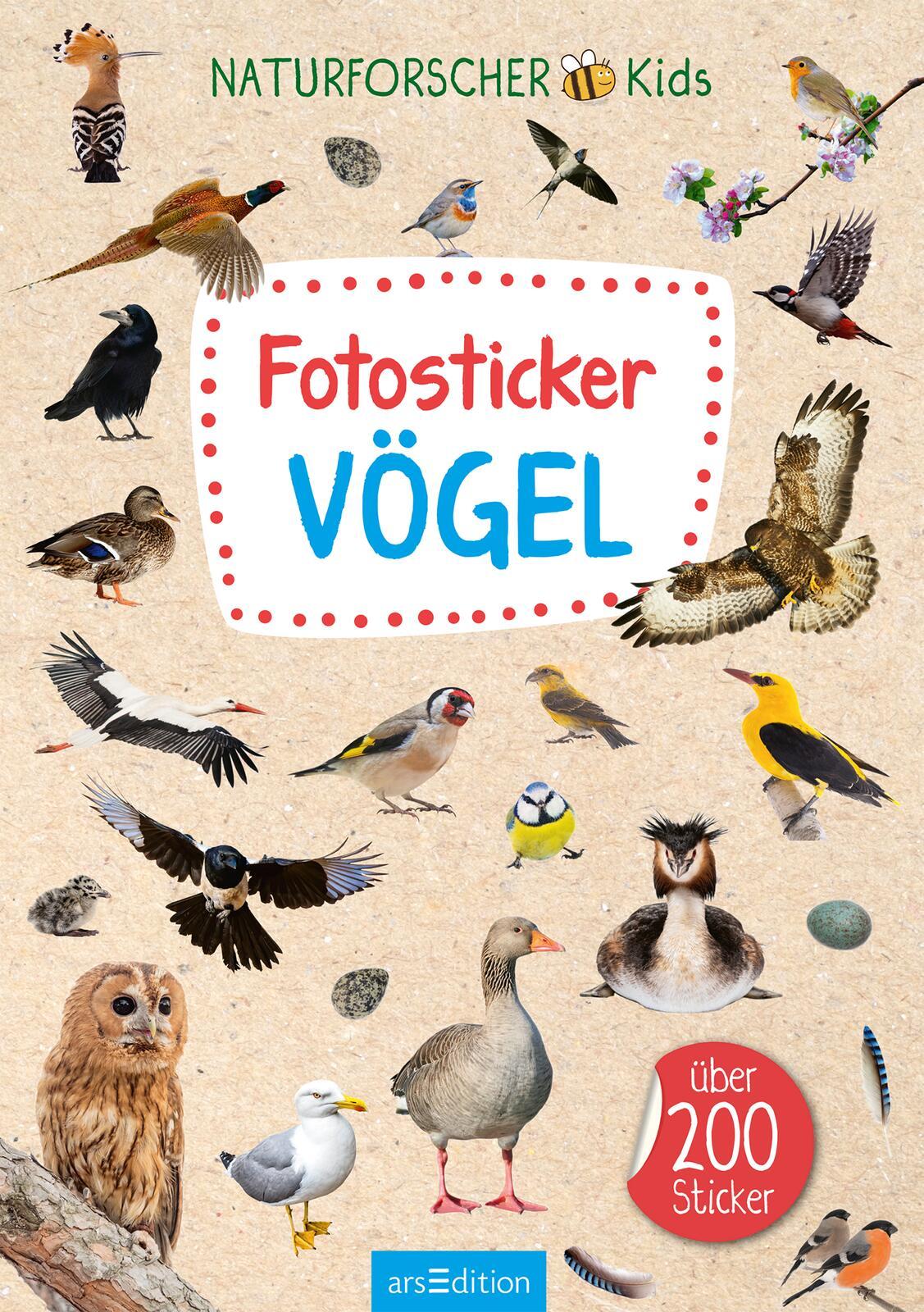 Bild: 4014489135142 | Naturforscher-Kids - Fotosticker Vögel | Über 200 Sticker | 16 S.