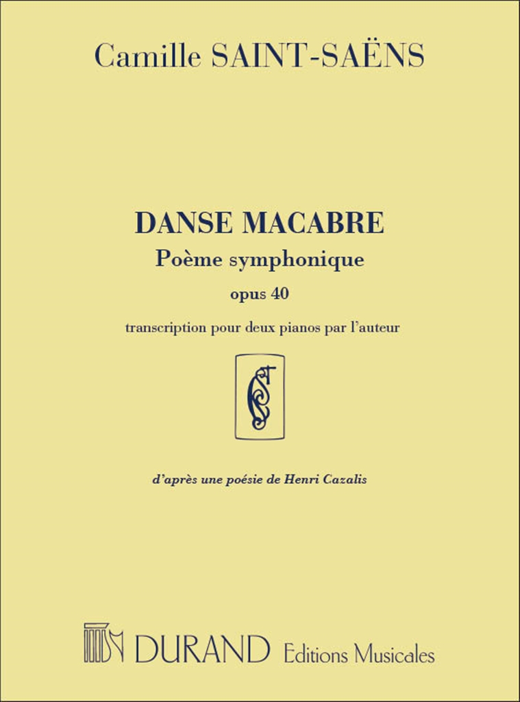 Cover: 9790044016471 | Danse Macabre Poeme Symphonique opus 40 | Camille Saint-Saens | 2001