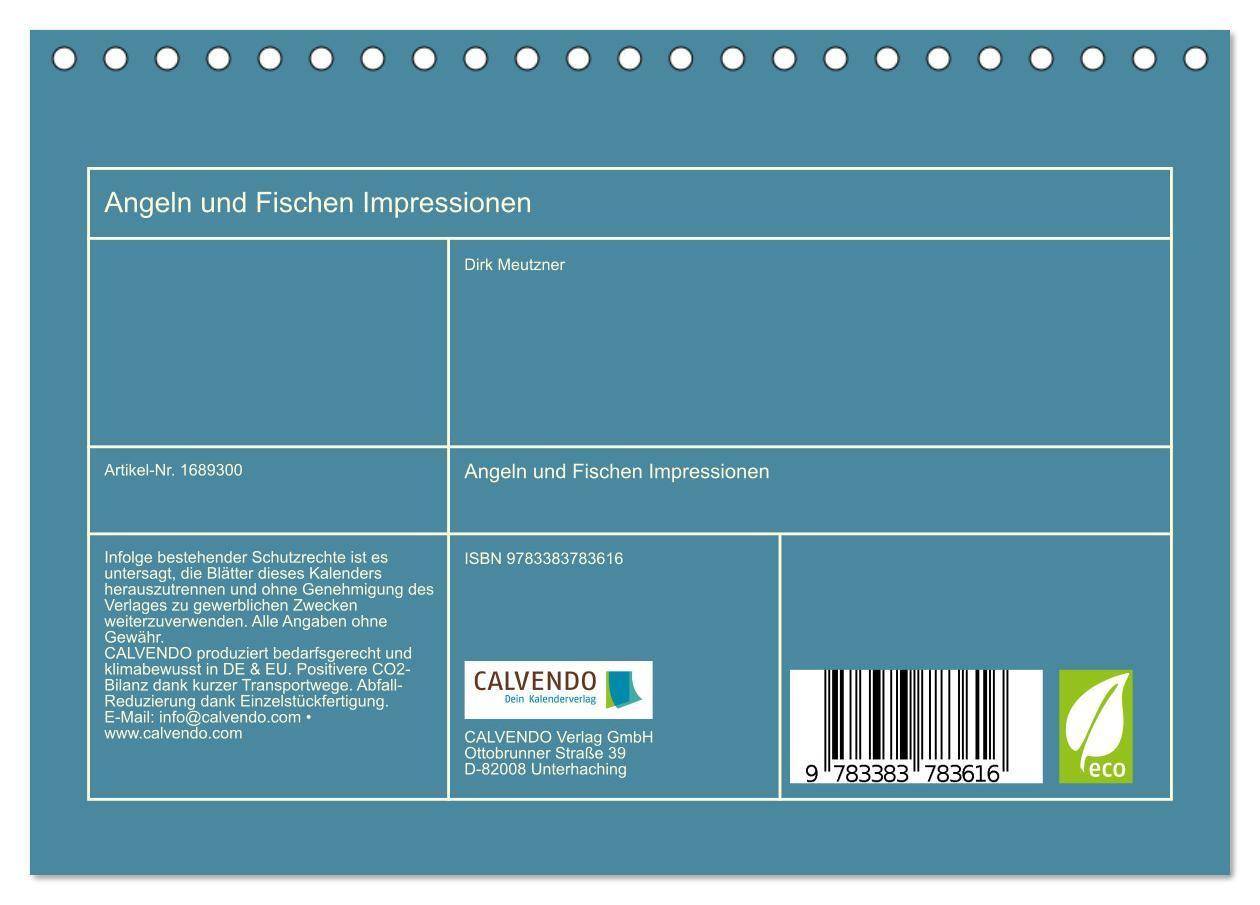 Bild: 9783383783616 | Angeln und Fischen Impressionen (Tischkalender 2025 DIN A5 quer),...