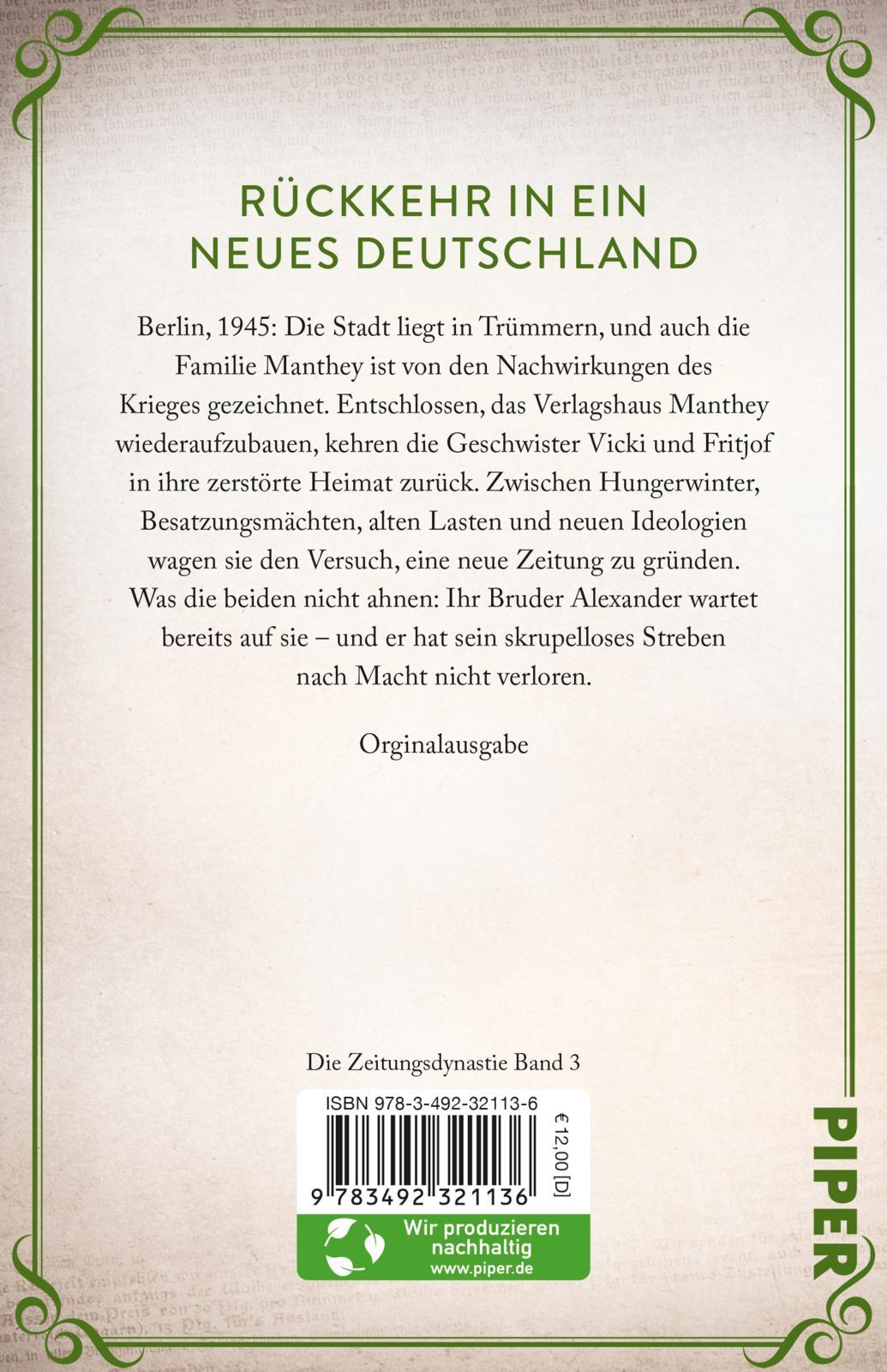 Rückseite: 9783492321136 | Die Zeitungsdynastie - Neue Freiheit | Katrin Tempel | Taschenbuch