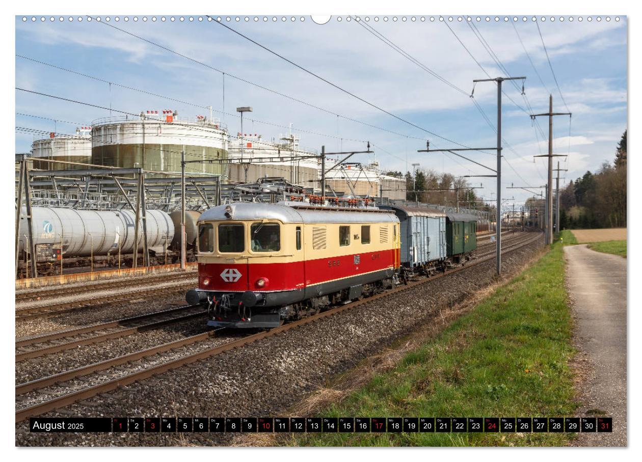 Bild: 9783435345649 | Eisenbahn-Nostalgie - Oldtimer auf Schweizer Schienen (Wandkalender...