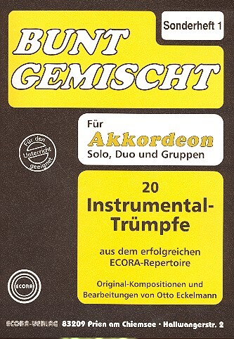 Cover: 9990000419746 | Bunt gemischt Sonderheft Band 1 für Akkordeon (Solo, Duo und Gruppen)