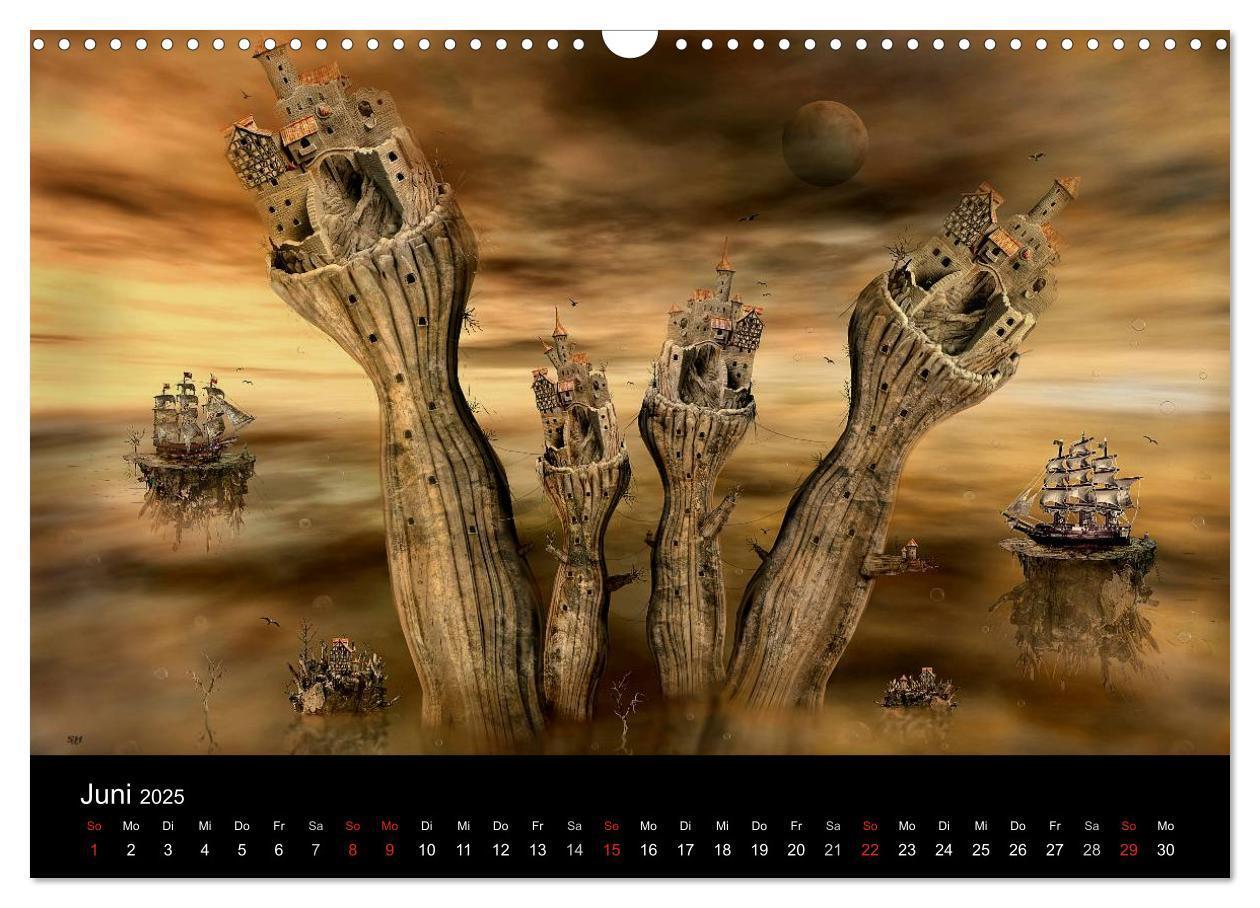 Bild: 9783435817771 | Der Fantasy Kalender (Wandkalender 2025 DIN A3 quer), CALVENDO...