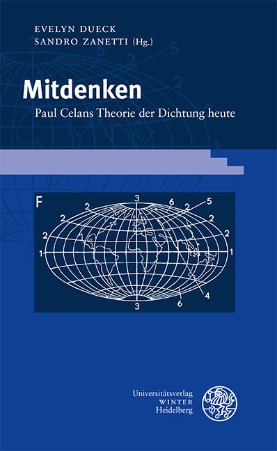 Cover: 9783825348694 | Mitdenken | Paul Celans Theorie der Dichtung heute | Dueck (u. a.)
