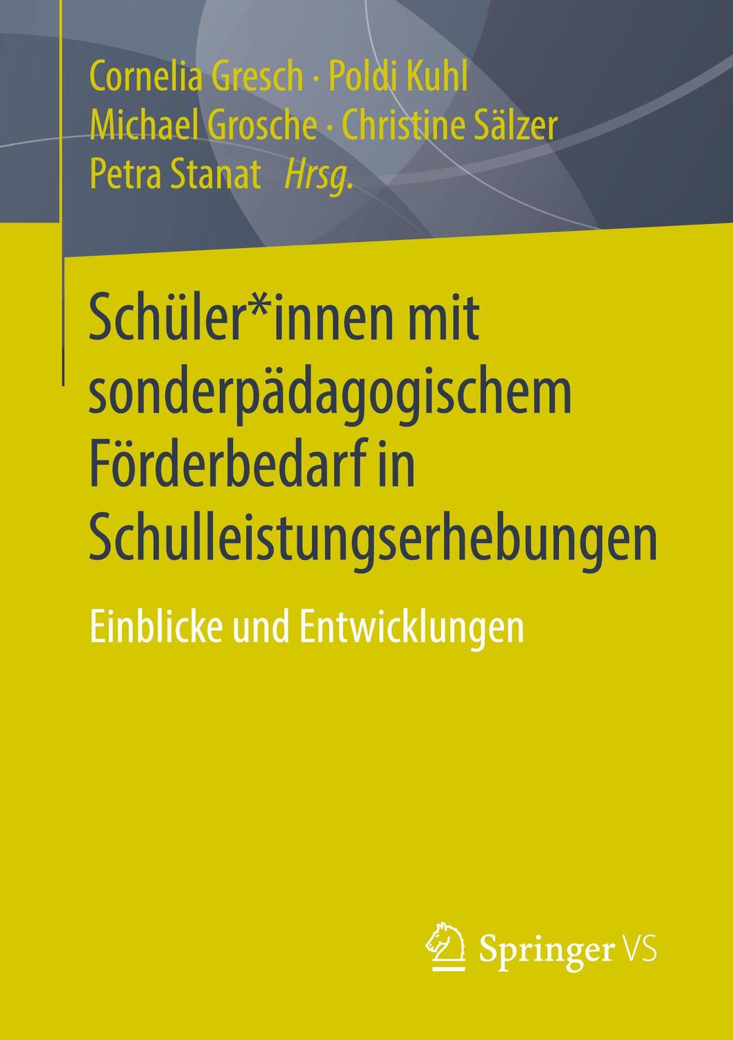 Cover: 9783658276072 | Schüler*innen mit sonderpädagogischem Förderbedarf in...