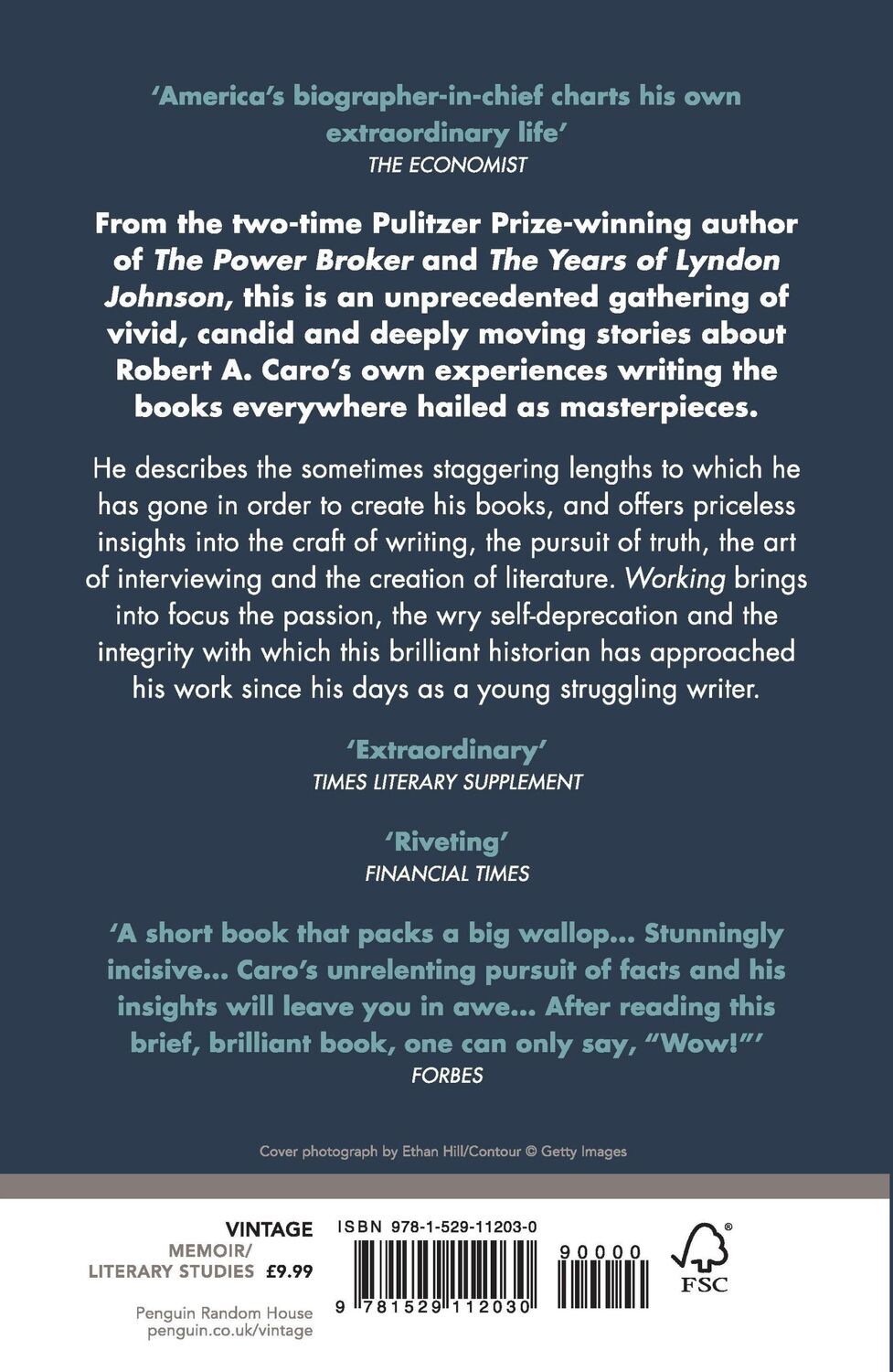 Rückseite: 9781529112030 | Working | Researching, Interviewing, Writing | Robert A. Caro | Buch