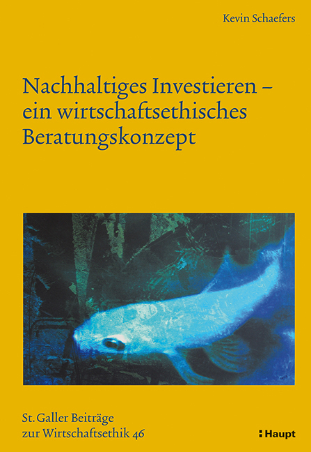 Cover: 9783258078519 | Nachhaltiges Investieren - ein wirtschaftsethisches Beratungskonzept