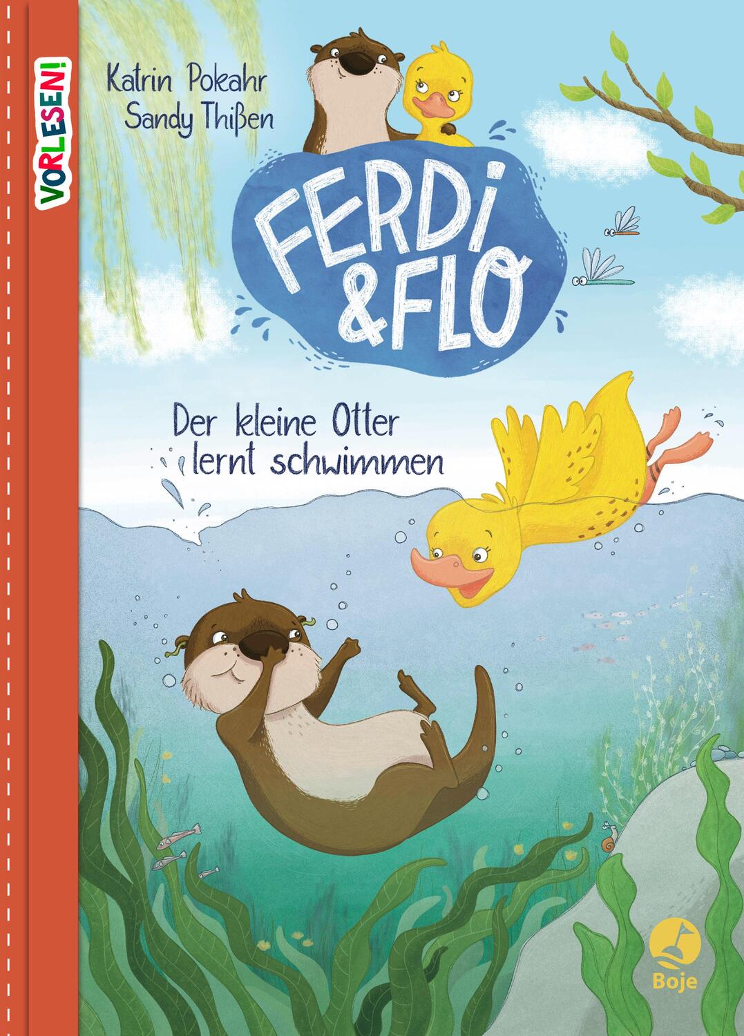 Cover: 9783414825964 | Ferdi &amp; Flo | Der kleine Otter lernt schwimmen. Band 1 | Katrin Pokahr