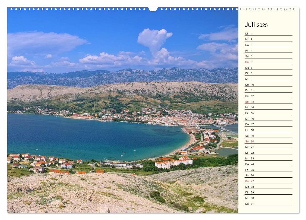 Bild: 9783435511617 | Kroatien (Wandkalender 2025 DIN A2 quer), CALVENDO Monatskalender