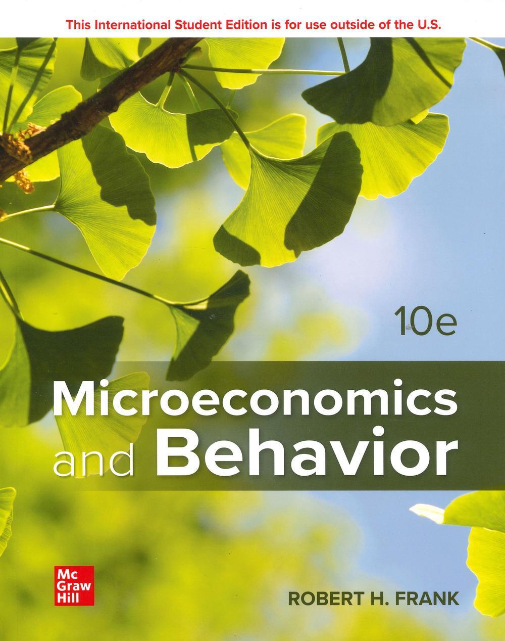 Cover: 9781260575644 | ISE Microeconomics and Behavior | Robert Frank | Taschenbuch | 2020