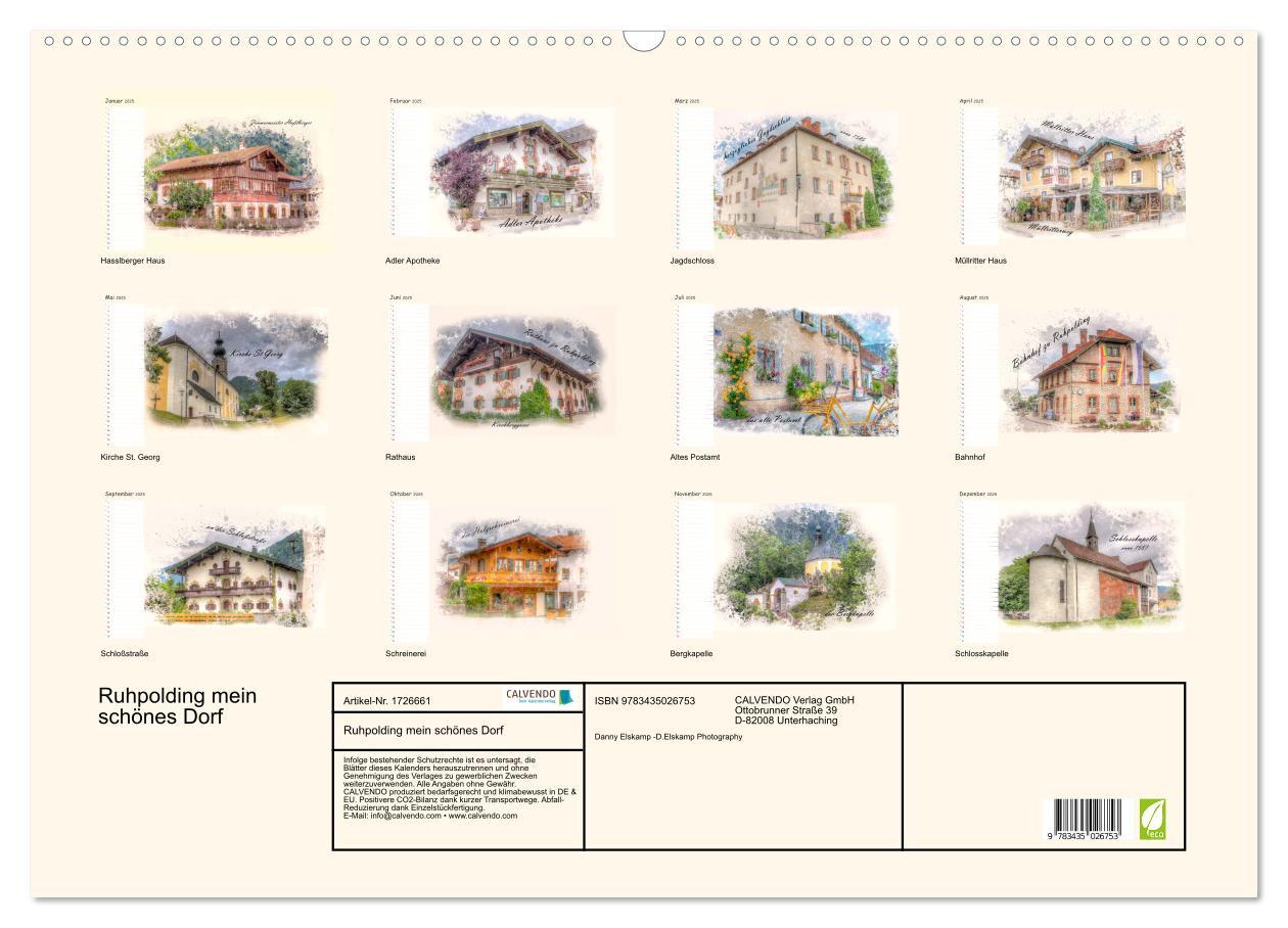 Bild: 9783435026753 | Ruhpolding mein schönes Dorf (Wandkalender 2025 DIN A2 quer),...