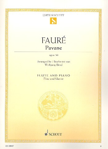 Cover: 9790001179102 | Pavane | op.50.Flöte und Klavier., Edition Schott Einzelausgabe | Buch