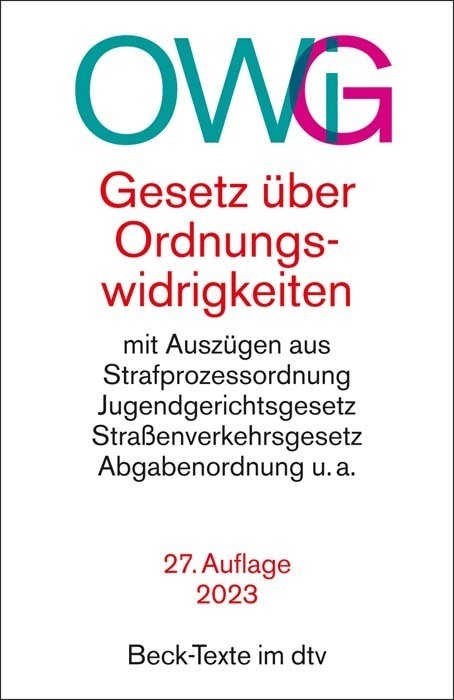 Cover: 9783423531795 | Gesetz über Ordnungswidrigkeiten | Taschenbuch | 300 S. | Deutsch