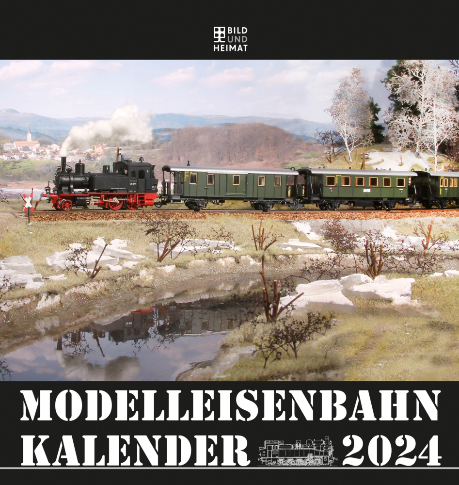 Cover: 9783731012627 | Modelleisenbahnkalender 2024 | inkl. 12 Postkarten | Helge Scholz