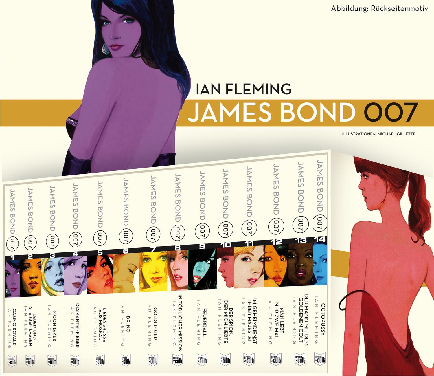 Cover: 9783864254314 | James Bond. Gesamtbox | Schuber gefüllt mit den Bänden 1-14 | Fleming