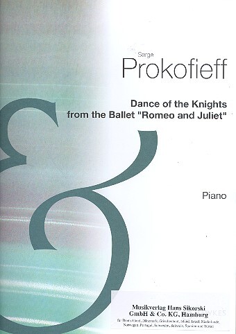 Cover: 9790060836534 | Tanz der Ritter | aus dem Ballett Romeo und Julia op. 64 | Prokofiev
