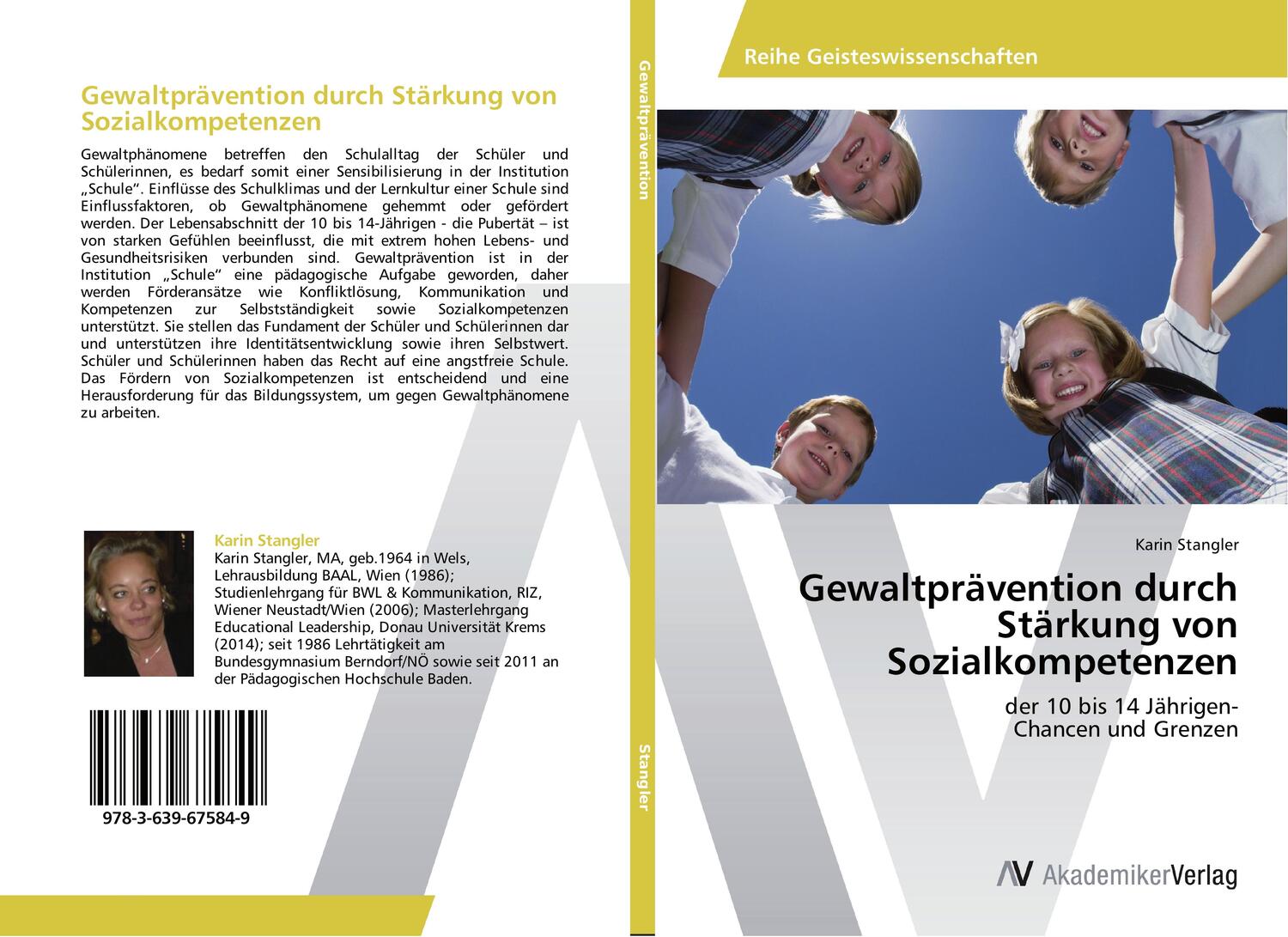 Cover: 9783639675849 | Gewaltprävention durch Stärkung von Sozialkompetenzen | Karin Stangler