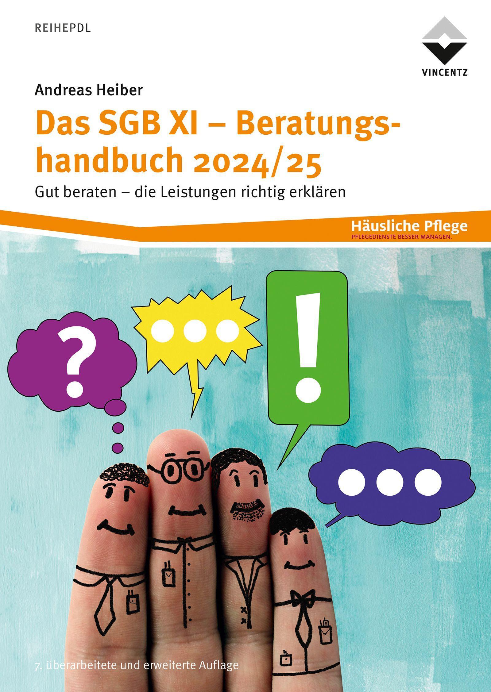 Cover: 9783748607144 | Das SGB XI - Beratungshandbuch 2024/25 | Andreas Heiber | Taschenbuch