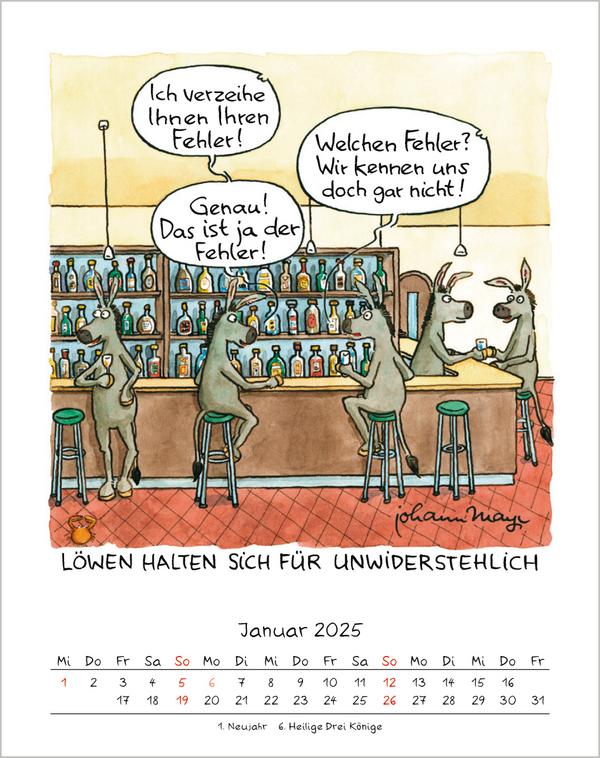 Bild: 9783731876663 | Löwe 2025 | Verlag Korsch | Kalender | Spiralbindung | 13 S. | Deutsch