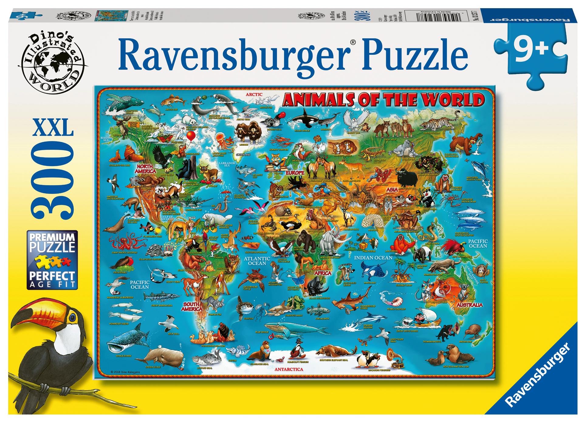 Cover: 4005556132577 | Tiere rund um die Welt 300p | Spiel | Kinderpuzzle | 13257 | Deutsch