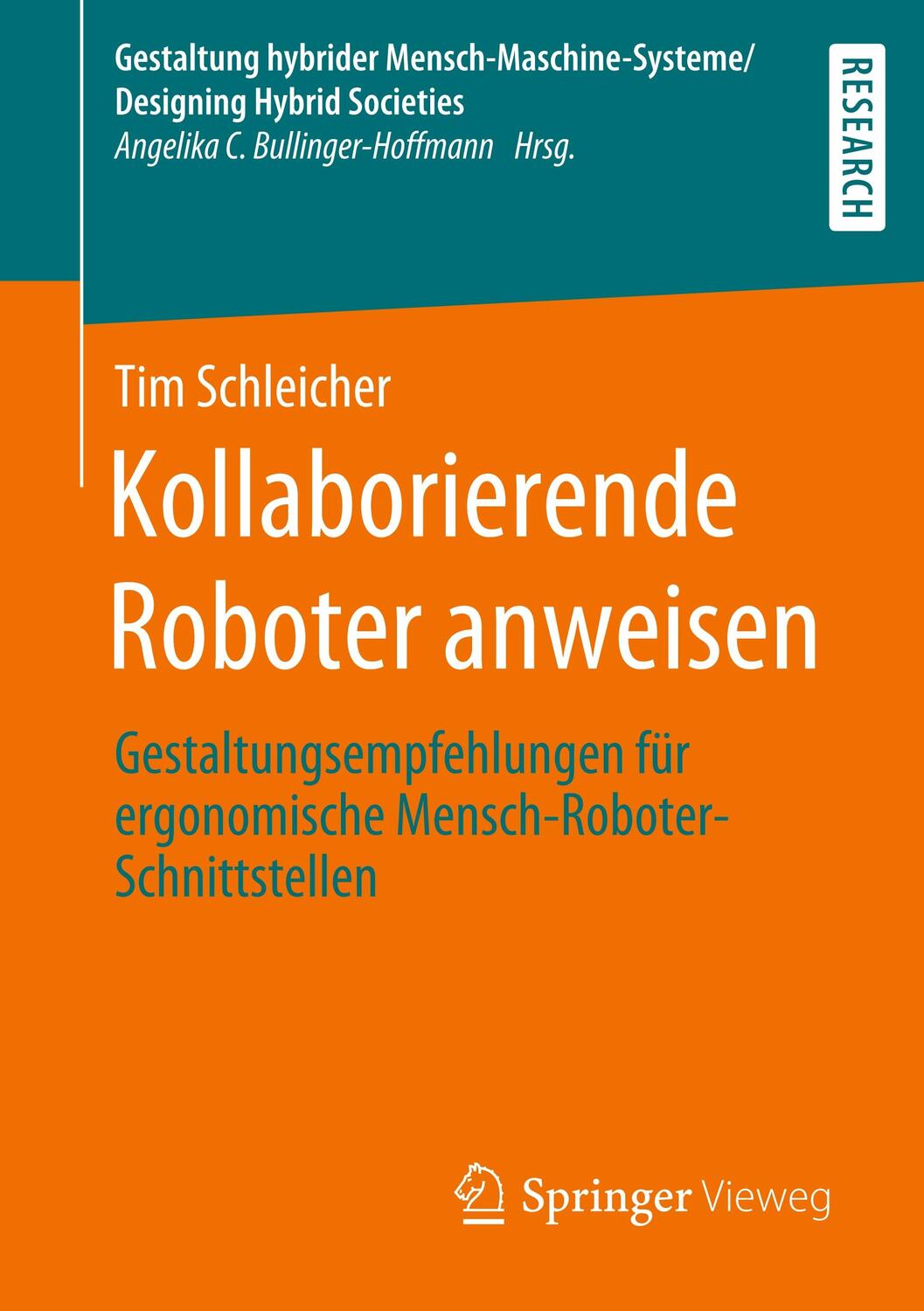 Cover: 9783658290504 | Kollaborierende Roboter anweisen | Tim Schleicher | Taschenbuch | XXX