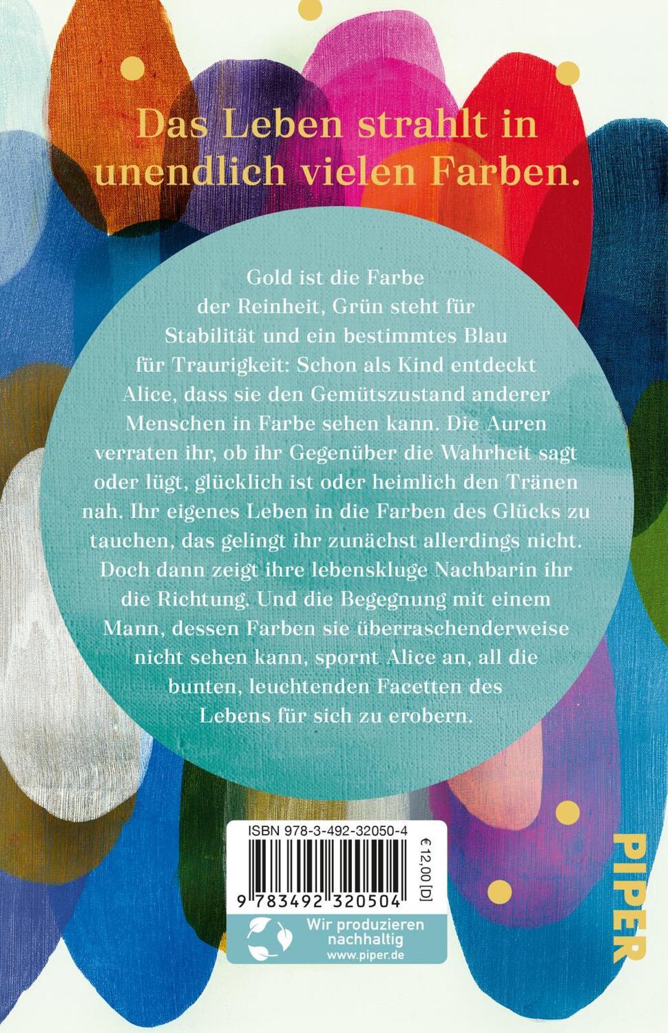 Rückseite: 9783492320504 | Alle Farben meines Lebens | Cecelia Ahern | Taschenbuch | 368 S.