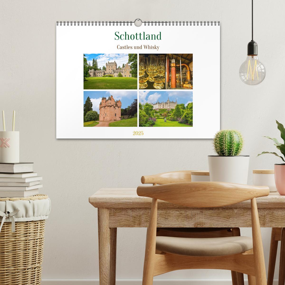 Bild: 9783383955259 | Schottland - Castles und Whisky (Wandkalender 2025 DIN A3 quer),...