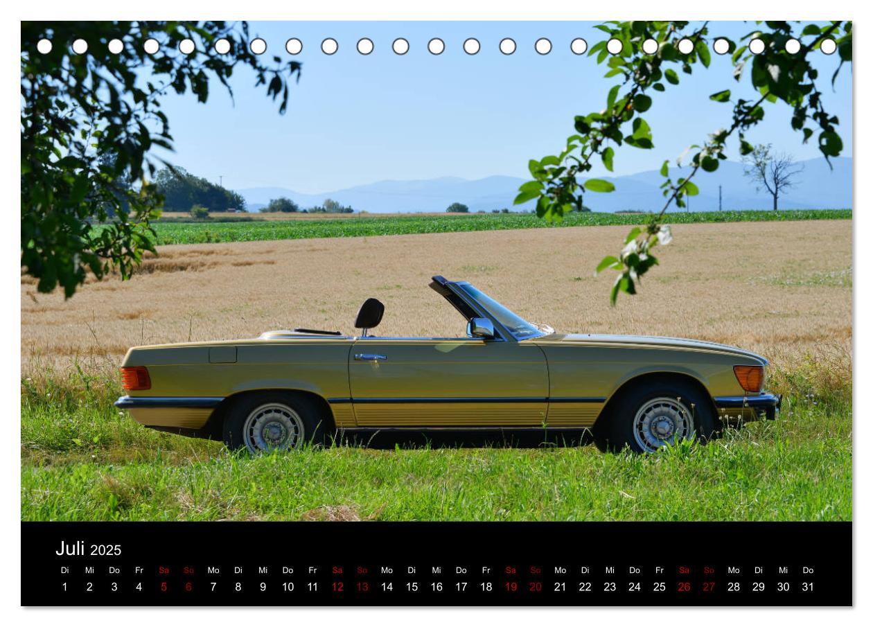 Bild: 9783435440825 | Mercedes SL W107 - zeitlose Eleganz (Tischkalender 2025 DIN A5...