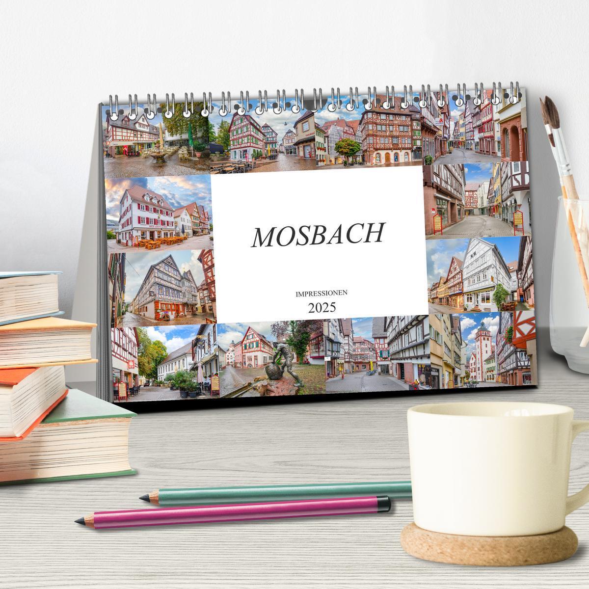 Bild: 9783435177295 | Mosbach Impressionen (Tischkalender 2025 DIN A5 quer), CALVENDO...