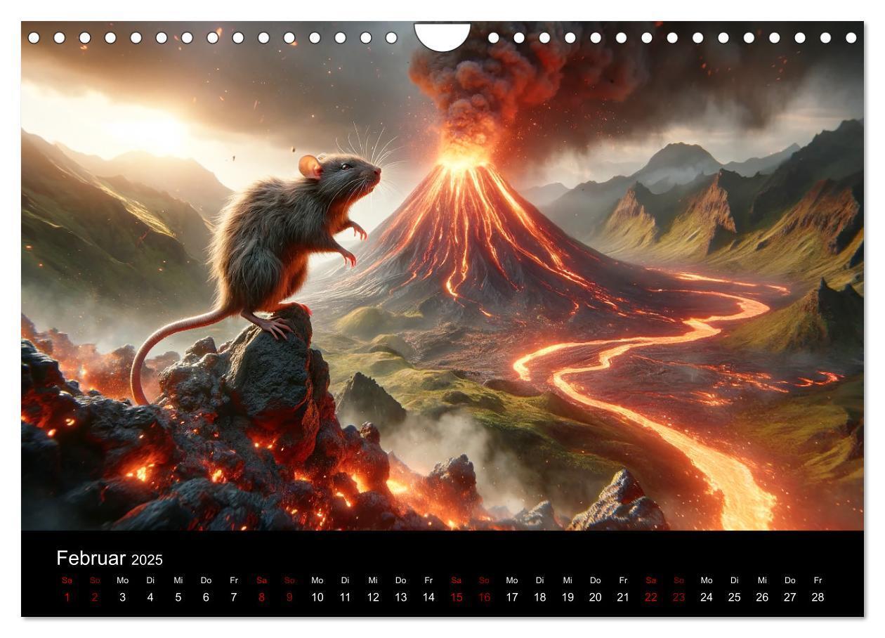 Bild: 9783383768606 | Abenteuerliche Ratten (Wandkalender 2025 DIN A4 quer), CALVENDO...