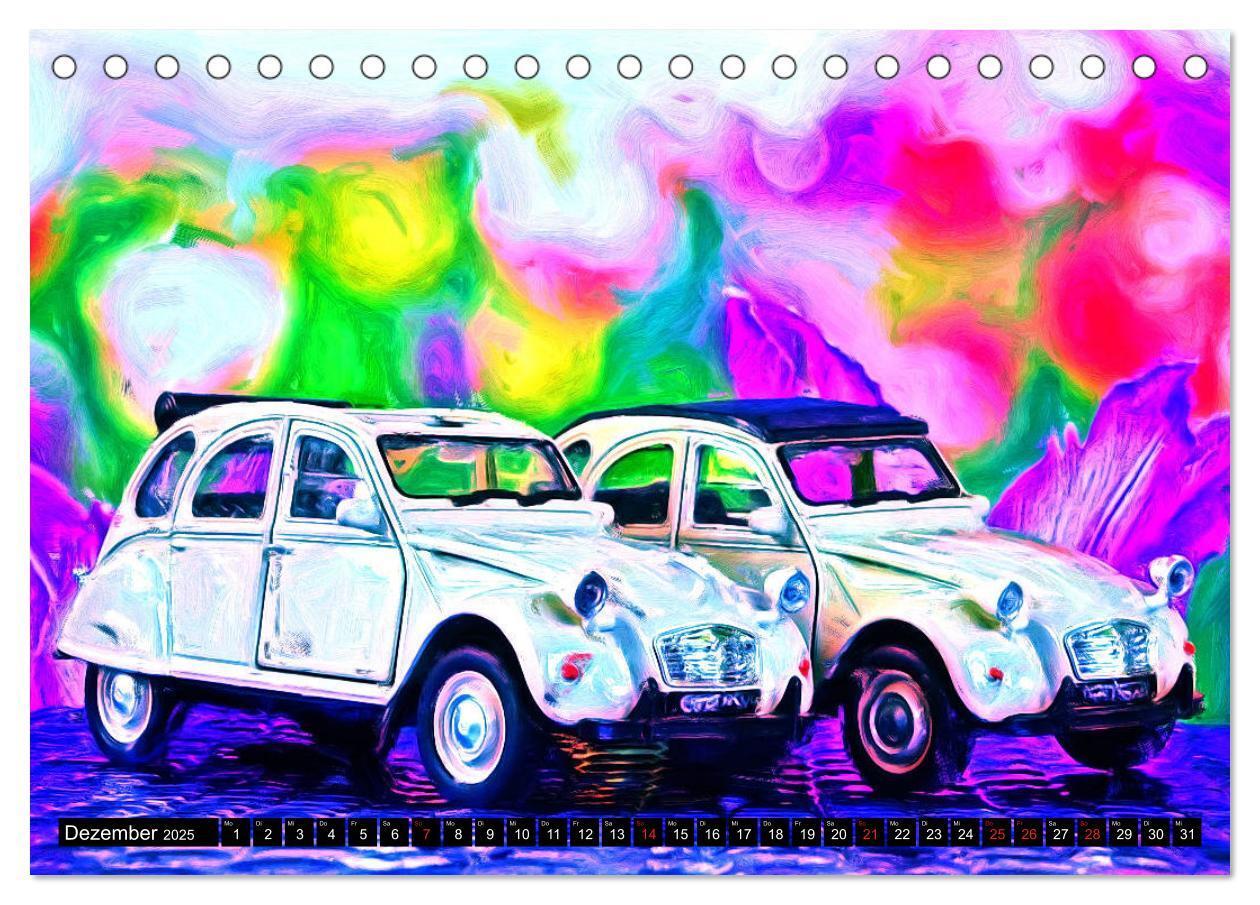 Bild: 9783435280384 | 70 Jahre 2CV (Tischkalender 2025 DIN A5 quer), CALVENDO Monatskalender