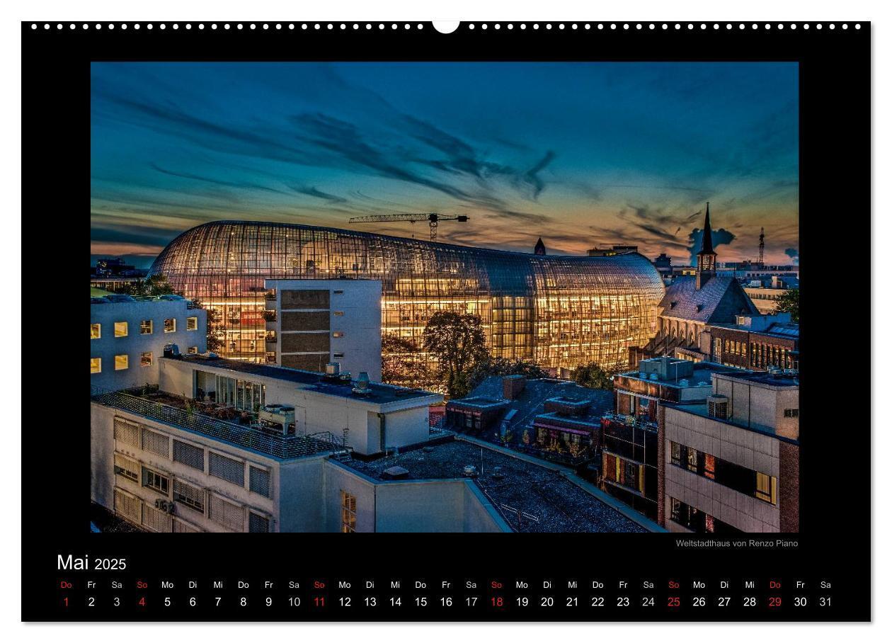 Bild: 9783435779611 | Köln ¿ Nachts 2025 (hochwertiger Premium Wandkalender 2025 DIN A2...