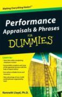 Cover: 9780470498729 | Performance Appraisals &amp; Phrases for Dummies | Ken Lloyd | Taschenbuch