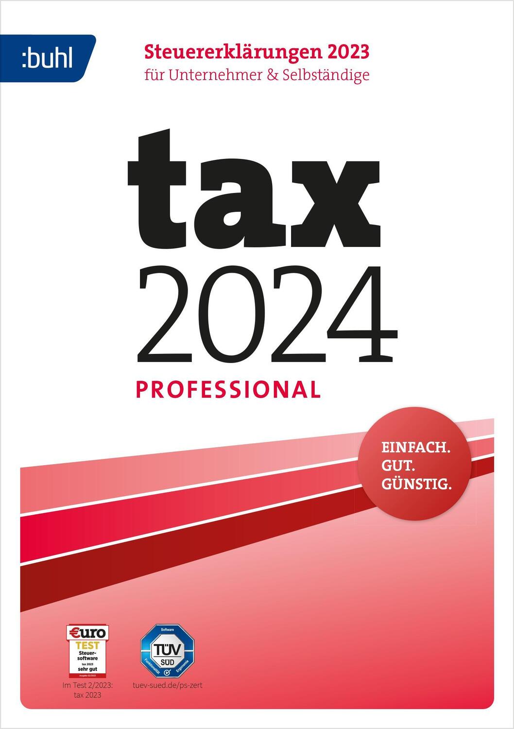 Cover: 4011282005429 | tax 2024 Professional | CD-ROM | Buhl Finance | 20 S. | Deutsch | 2023