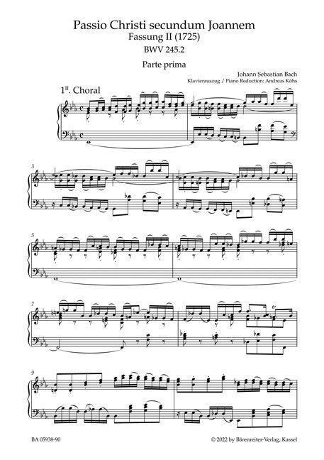 Bild: 9790006543991 | Johannes-Passion "O Mensch, bewein" BWV 245.2 (Fassung II (1725))