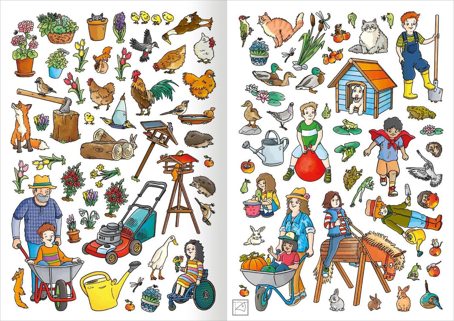 Bild: 9783845851464 | Mein Garten-Stickerheft | Über 350 Sticker | Taschenbuch | 40 S.