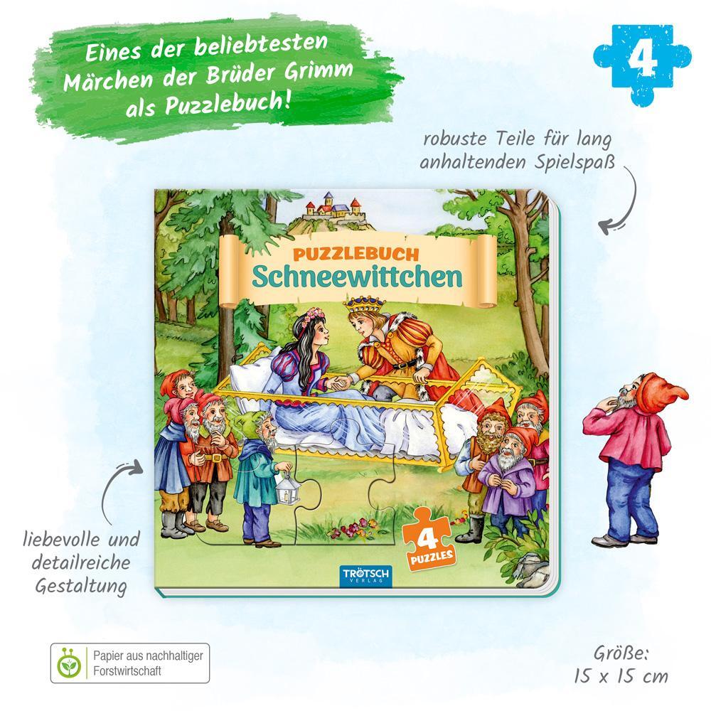 Bild: 9783965526747 | Trötsch Pappenbuch Puzzlebuch Schneewittchen | Trötsch Verlag | Buch