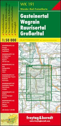 Cover: 9783850847209 | Gasteiner Tal, Wagrain, Raurisertal, Grossarltal 1 : 50 000. WK 191