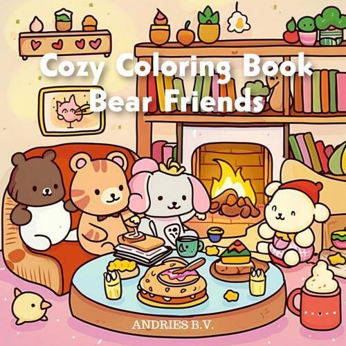 Cover: 9789403778976 | Cozy Coloring Book - Bear Friends | Draw as they do on Colortok | B.V.